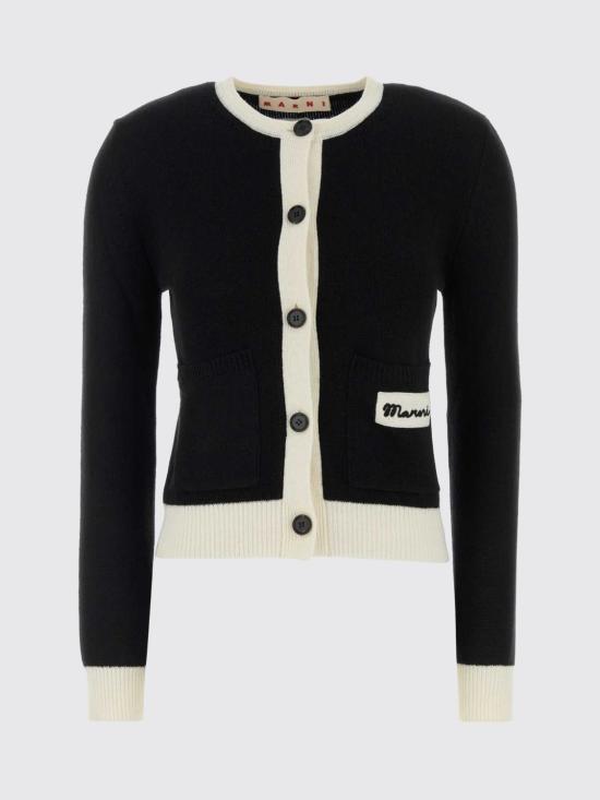 26SS 마르니 가디건 CDMD0434Q0UFH602 00N99 Black - MARNI