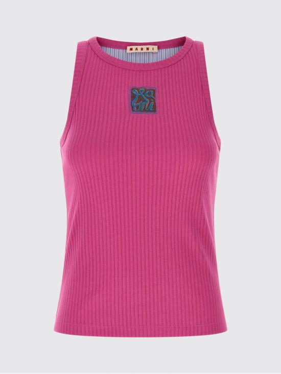 26SS 마르니 민소매 티셔츠 THJE0380S0UTC600 00C57 Fuchsia - MARNI