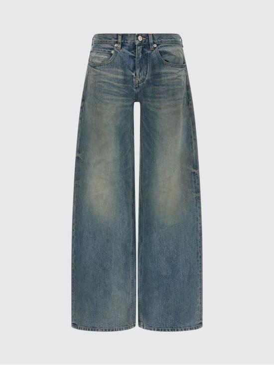 26SS 발렌시아가 와이드 레그 배기 팬츠 857231TQW55 6379 Blue - BALENCIAGA