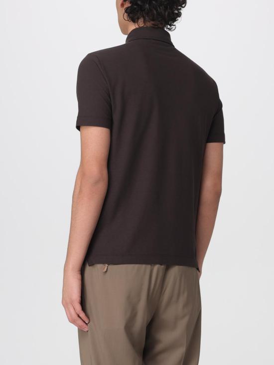 26SS 자노네 폴로 티셔츠 815159ZG380 Z1495 Brown - ZANONE