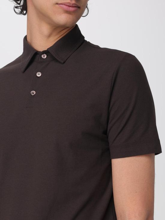 26SS 자노네 폴로 티셔츠 815159ZG380 Z1495 Brown - ZANONE