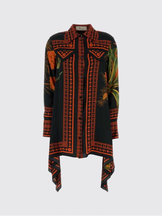 26SS 블루마린 롱 원피스 P622A781A F9904 Black - BLUMARINE