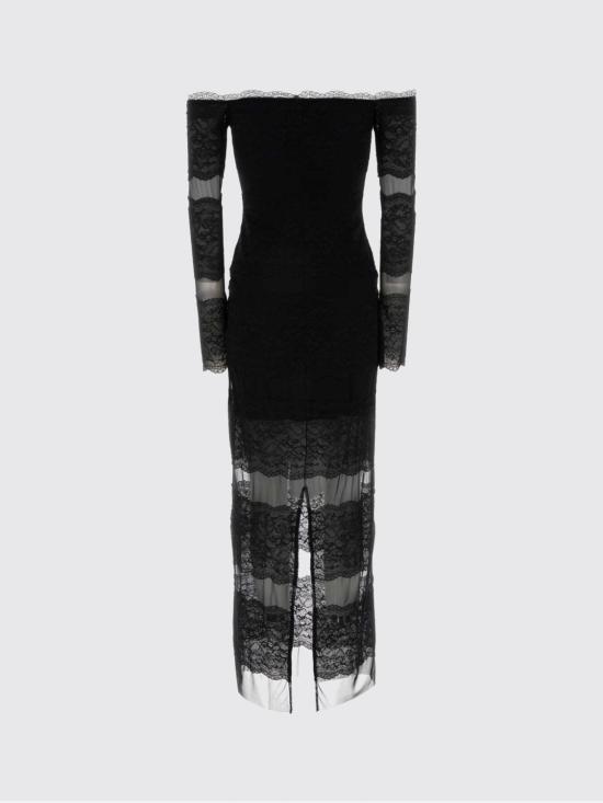 26SS 블루마린 롱 원피스 P622A760A N0990 Black - BLUMARINE