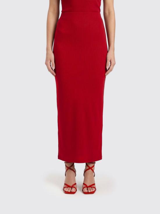 26SS 아르마리움 롱 스커트 ARMTMSK17SE09 023 Red