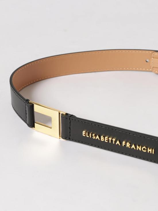 26SS 엘리자베타프랜치 레귤러 벨트 CT09S61E2 110 Black - ELISABETTA FRANCHI