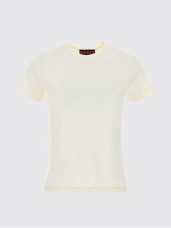 26SS 구찌 반팔 티셔츠 805285XJHQ1 9750 Milk - GUCCI