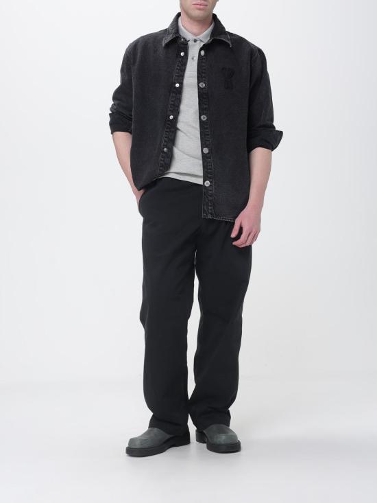 26SS 아미 스몰 하트 로고 폴로 티셔츠 HPL4117600 0951 Grey - AMI