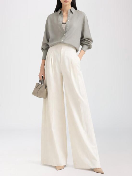 26SS 브루넬로 쿠치넬리 팬츠 MH126P9138 C579 Ivory - BRUNELLO CUCINELLI