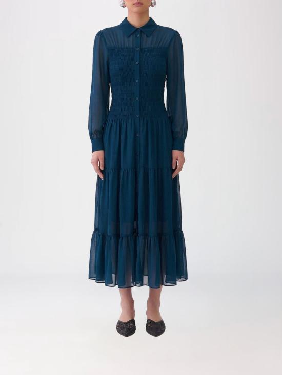 26SS 마이클 코어스 롱 원피스 MR682L77R3 RIVER Blue