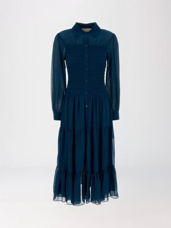 26SS 마이클 코어스 롱 원피스 MR682L77R3 RIVER Blue - MICHAEL KORS