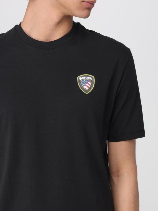 26SS 블라우어 반팔 티셔츠 26SBLUH02284007480 999 Black - BLAUER