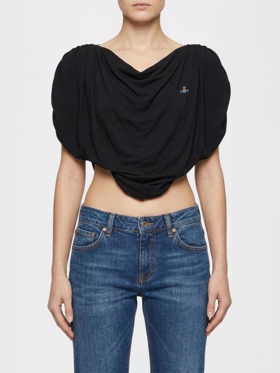 26SS 비비안웨스트우드 반팔 티셔츠 1505000JW01CM N401 Black