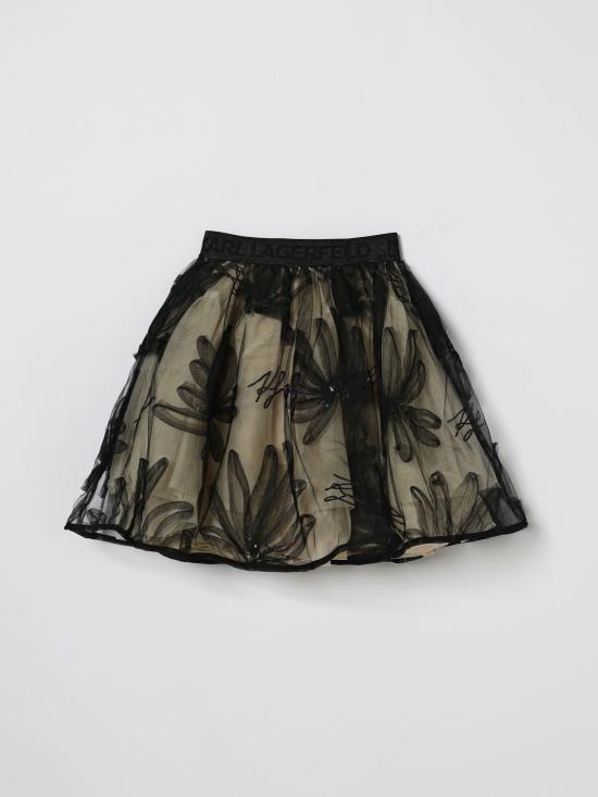 26SS [키즈] 칼라거펠트 스커트 Z31121 192 Grey - KARL LAGERFELD