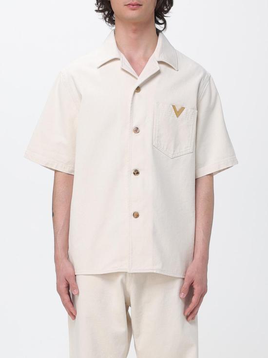 26SS 발렌티노 가라바니 반팔 셔츠 VDBA10B9W A03 Ivory