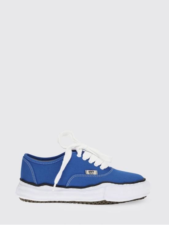 26SS 메종 미하라 야스히로 베이커 OG 솔 캔버스 로우 컷 A02FW704 CL Blue