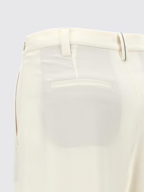 26SS 브루넬로 쿠치넬리 팬츠 MF906P9007 C600 White - BRUNELLO CUCINELLI