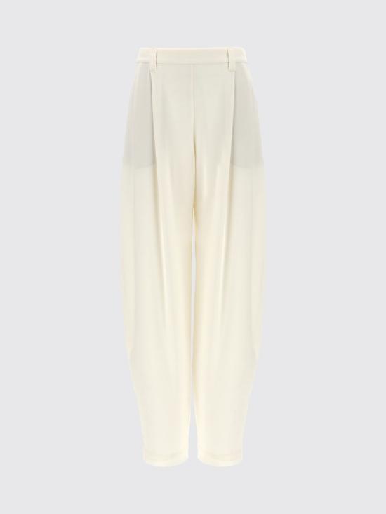 26SS 브루넬로 쿠치넬리 팬츠 MF906P9007 C600 White - BRUNELLO CUCINELLI