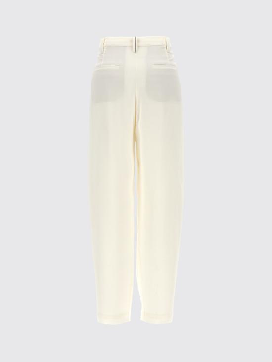 26SS 브루넬로 쿠치넬리 팬츠 MF906P9007 C600 White - BRUNELLO CUCINELLI