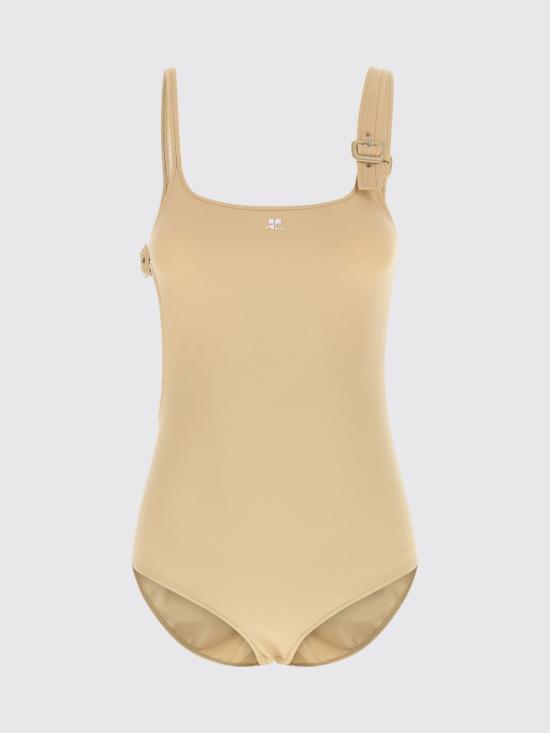 26SS 쿠레쥬 바디수트 티셔츠 126JMB055PA0043 1068 Beige - COURREGES