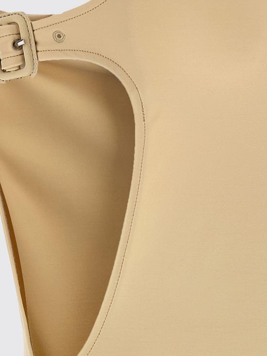 26SS 쿠레쥬 바디수트 티셔츠 126JMB055PA0043 1068 Beige - COURREGES