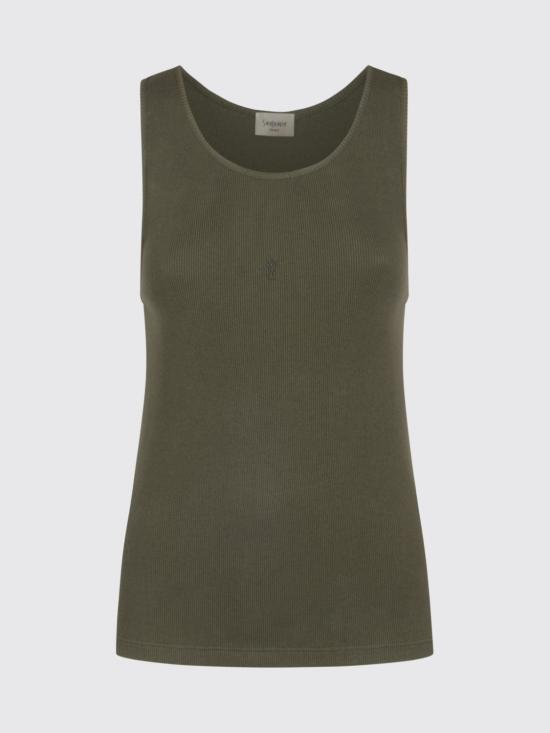 26SS 생로랑 민소매 티셔츠 842992Y37EC 1365 Green - SAINT LAURENT