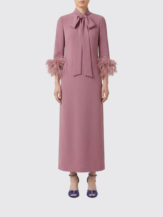 26SS 발렌티노 가라바니 롱 원피스 8B3VAHJ21MM 9U5 Violet