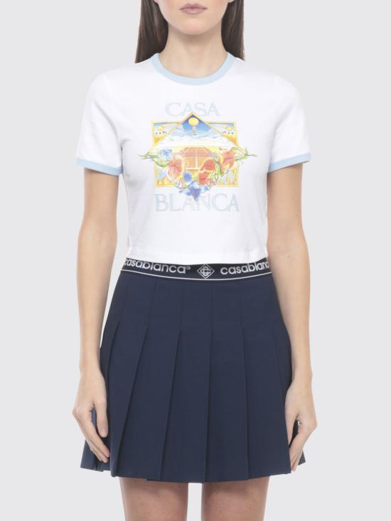 26SS 카사블랑카 반팔 티셔츠 WSS26JTS010 03 White