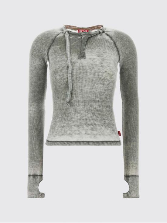 26SS 디젤 반팔 티셔츠 A229280HGCQ 9CY Grey - DIESEL