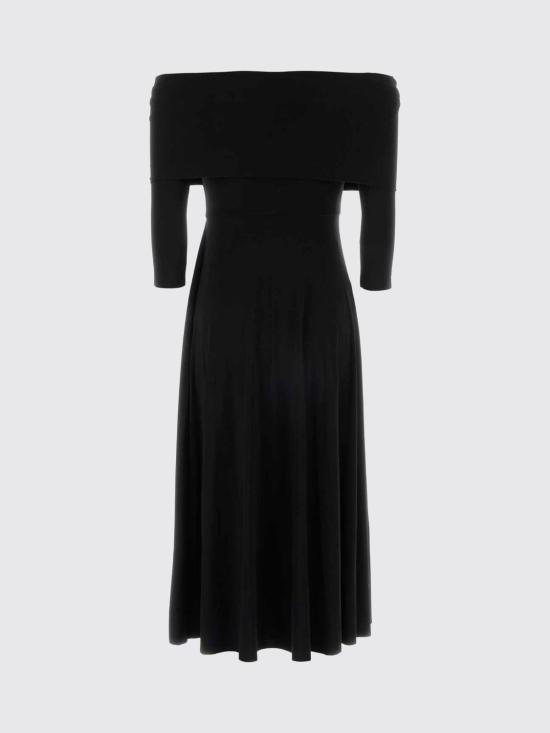 26SS 노마카말리 롱 원피스 KK1263PLU01 1 Black - NORMA KAMALI