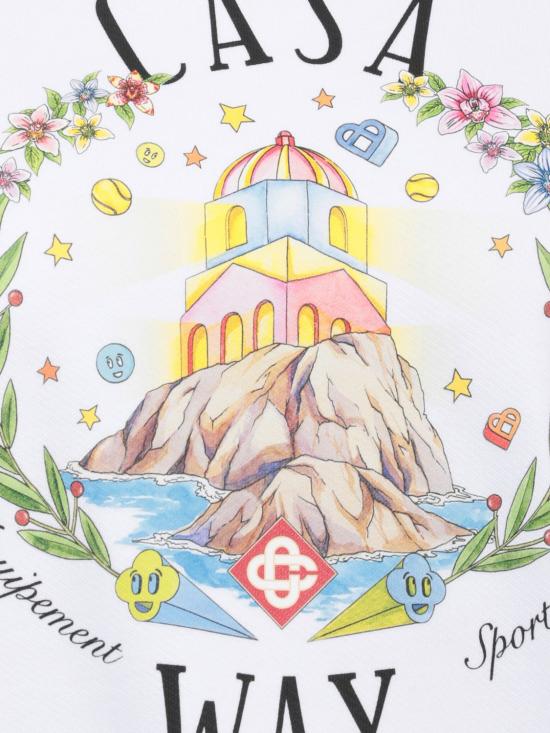 26SS 카사블랑카 스웨터 WSS26JTP364 02 White - CASABLANCA