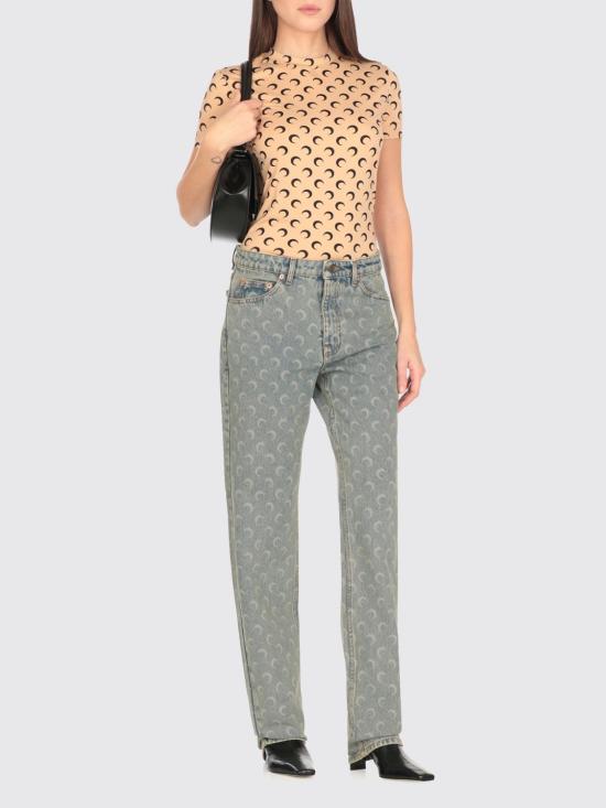 26SS 마린세르 반팔 티셔츠 UTS001ACJER0001 TA10 Beige - MARINE SERRE