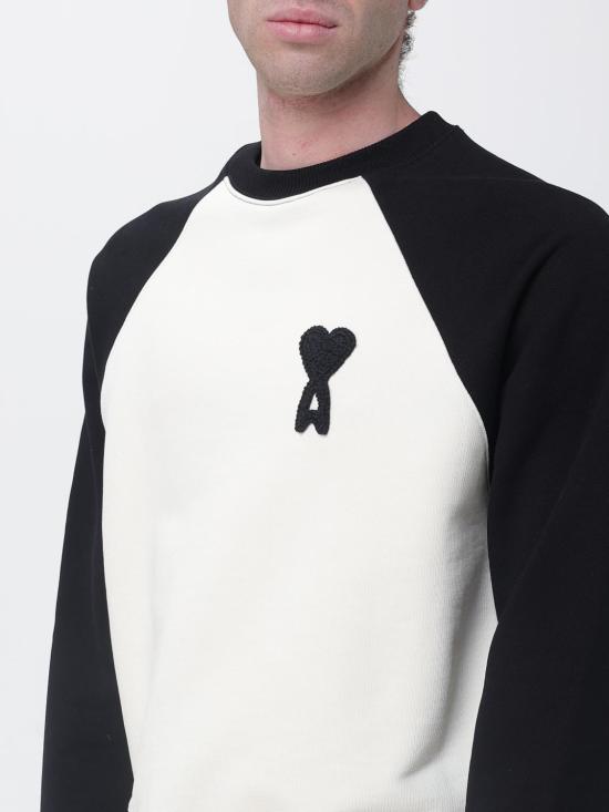 26SS 아미 코튼 니트 아미 드 하트 스웨트셔츠 USW7817471 360 Beige - AMI