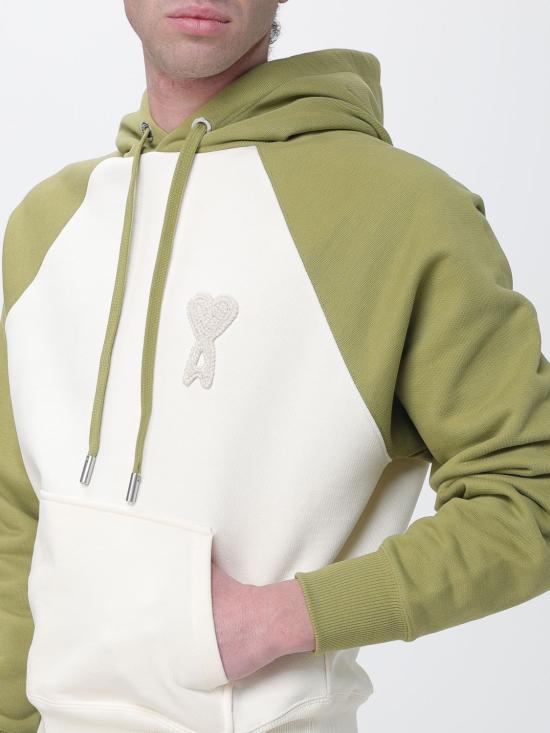 26SS 아미 후드 티셔츠 USW7827471 360 Beige - AMI