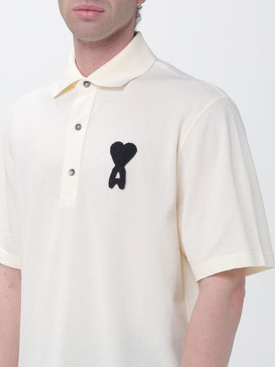 26SS 아미 폴로 티셔츠 UPL428JE02211 360 Beige - AMI