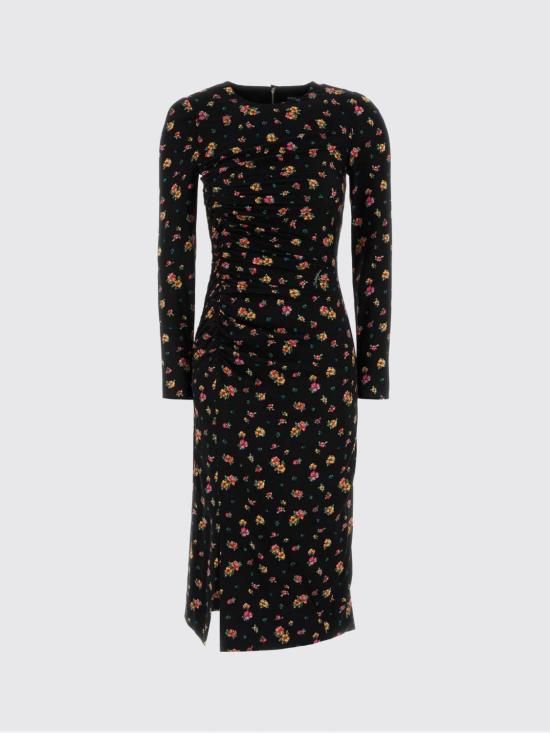 26SS 돌체앤가바나 스몰 플로럴 프린트 샤무스 드레스 F60G7TFSA8F HN5XT Black - DOLCE & GABBANA