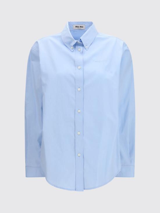 26SS 미우미우 셔츠 MK1693SOOO19SE F0013 Gnawed Blue