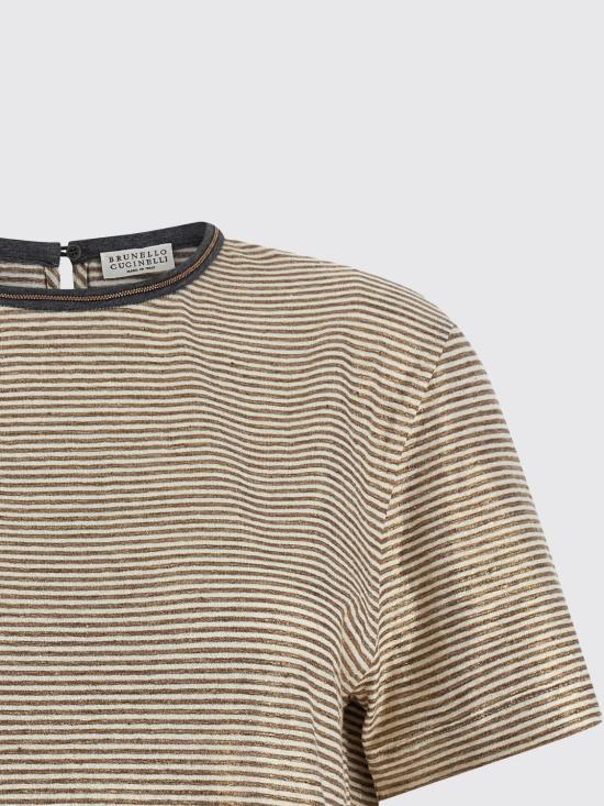 26SS 브루넬로 쿠치넬리 반팔 티셔츠 MQ977DU500 C2094 Multicolor - BRUNELLO CUCINELLI