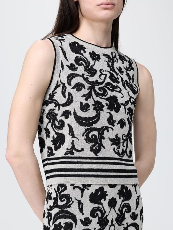 26SS 리우조 탑 WA6447MA587 P9564 Silver - LIU JO