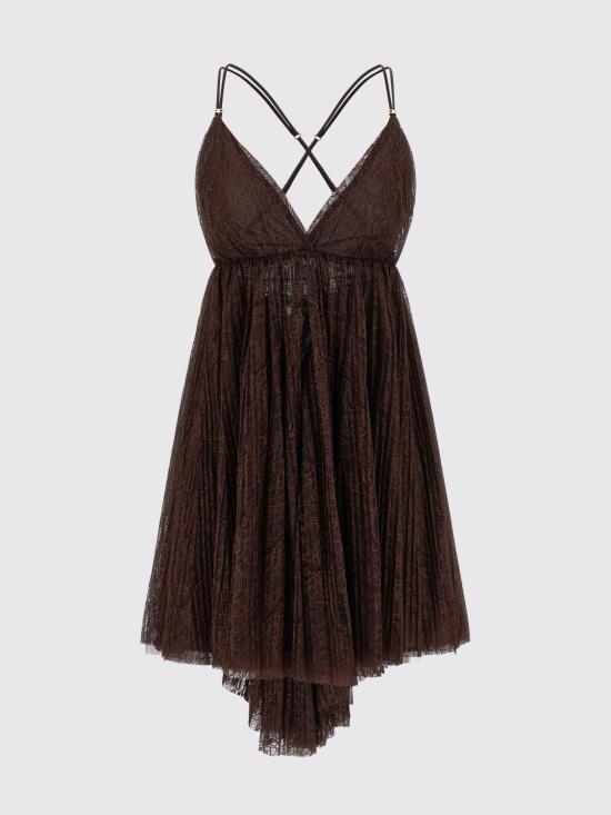 26SS 엘리자베타프랜치 롱 원피스 AB97062E2 644 Brown - ELISABETTA FRANCHI