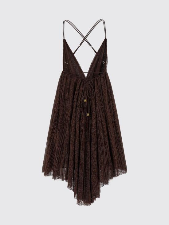 26SS 엘리자베타프랜치 롱 원피스 AB97062E2 644 Brown - ELISABETTA FRANCHI