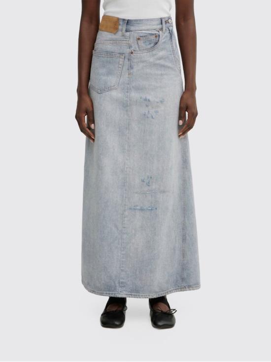 26SS MM6 메종마르지엘라 데님 스커트 S52MI0016M30055 962 Blue