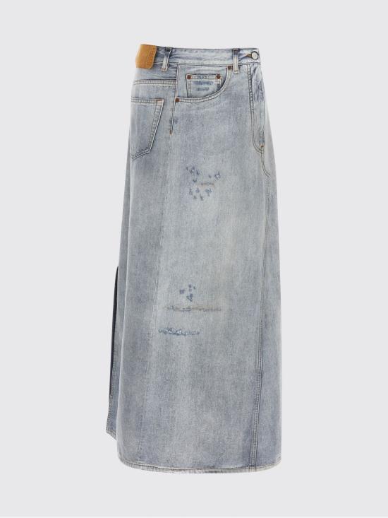 26SS MM6 메종마르지엘라 데님 스커트 S52MI0016M30055 962 Blue - MM6 MAISON MARGIELA