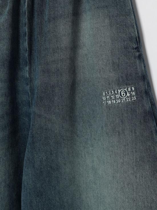 26SS [키즈] MM6 메종마르지엘라 데님 숏팬츠 M60961MM07A M601 Denim - MM6 MAISON MARGIELA