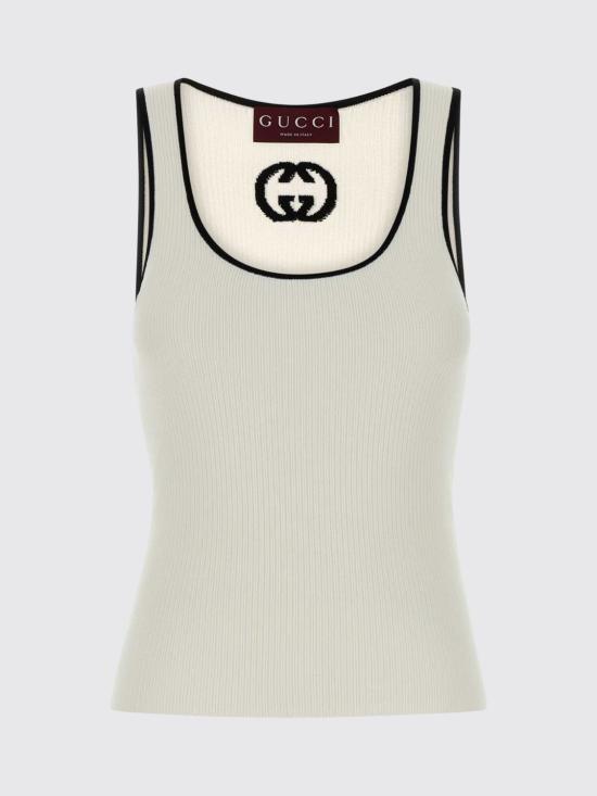 26SS 구찌 민소매 티셔츠 852456XKFCZ 9232 Natural - GUCCI