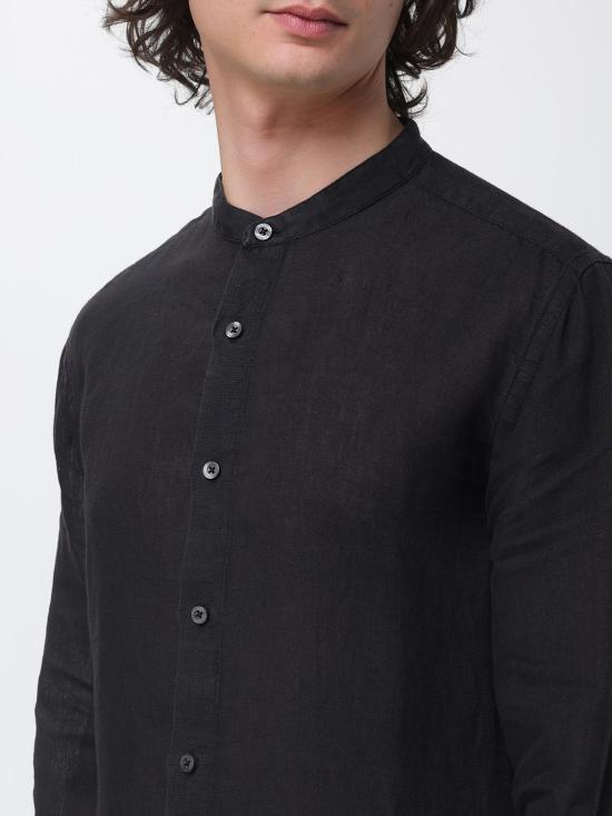 26SS 120 리노 긴팔 셔츠 33ALIM1159000011533ALIM 000065 Black - 120 LINO