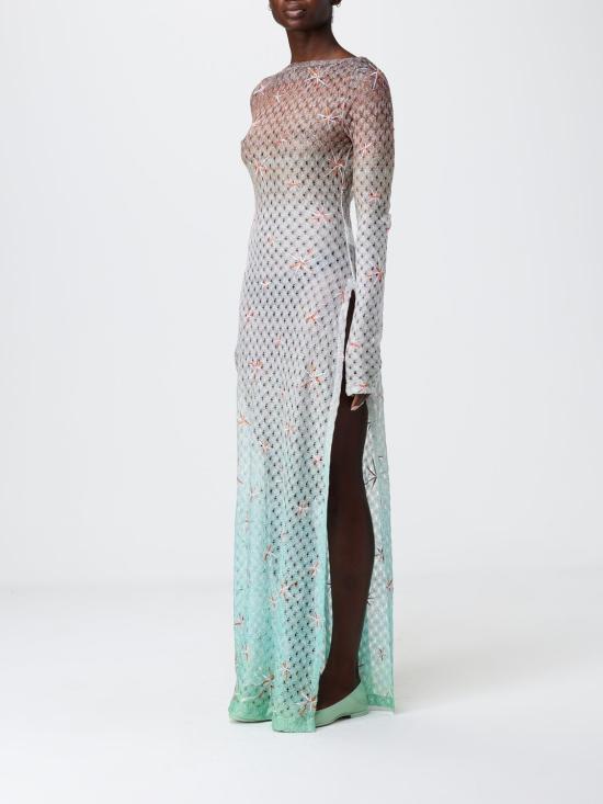 26SS 미소니 롱 원피스 MS26SQ0TBR014E SMSMG Mint - MISSONI