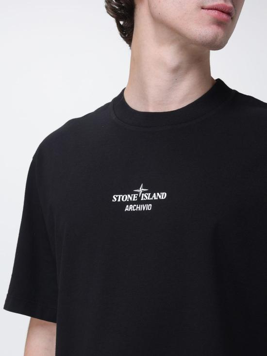 26SS 스톤 아일랜드 반팔 티셔츠 2100023S0091 V0029 Black - STONE ISLAND