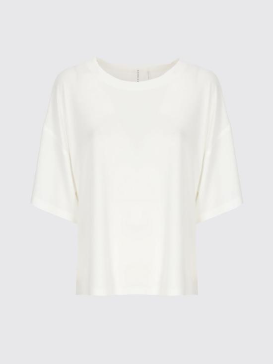 26SS 노마카말리 반팔 티셔츠 KK4256PLT05 944 White - NORMA KAMALI