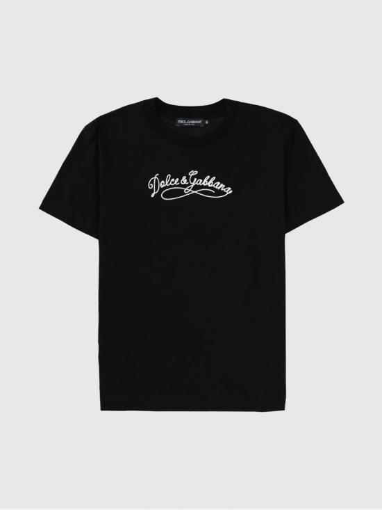 26SS 돌체앤가바나 반팔 티셔츠 F8V42ZGDDL1 N0000 Black - DOLCE & GABBANA
