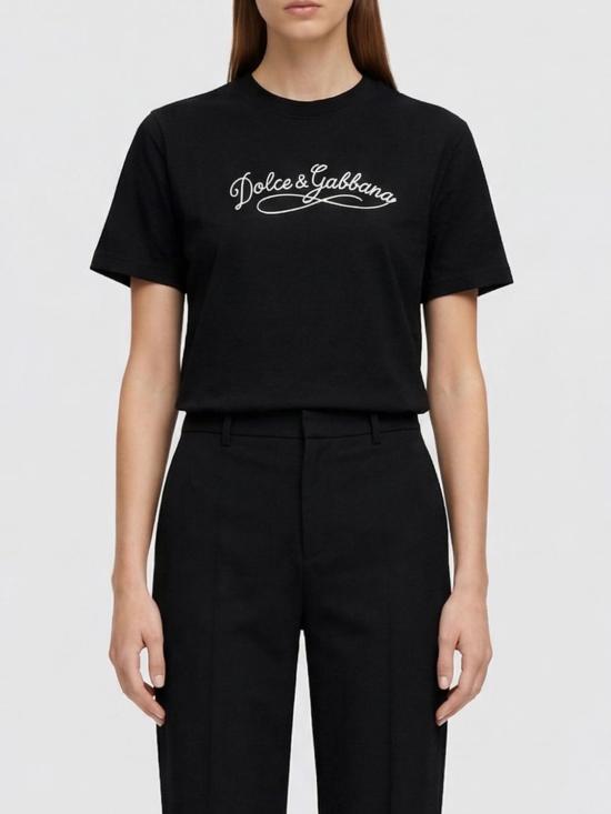 26SS 돌체앤가바나 반팔 티셔츠 F8V42ZGDDL1 N0000 Black